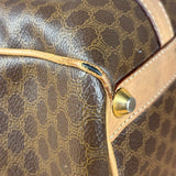 Celine Brown Leather Boston Handbag
