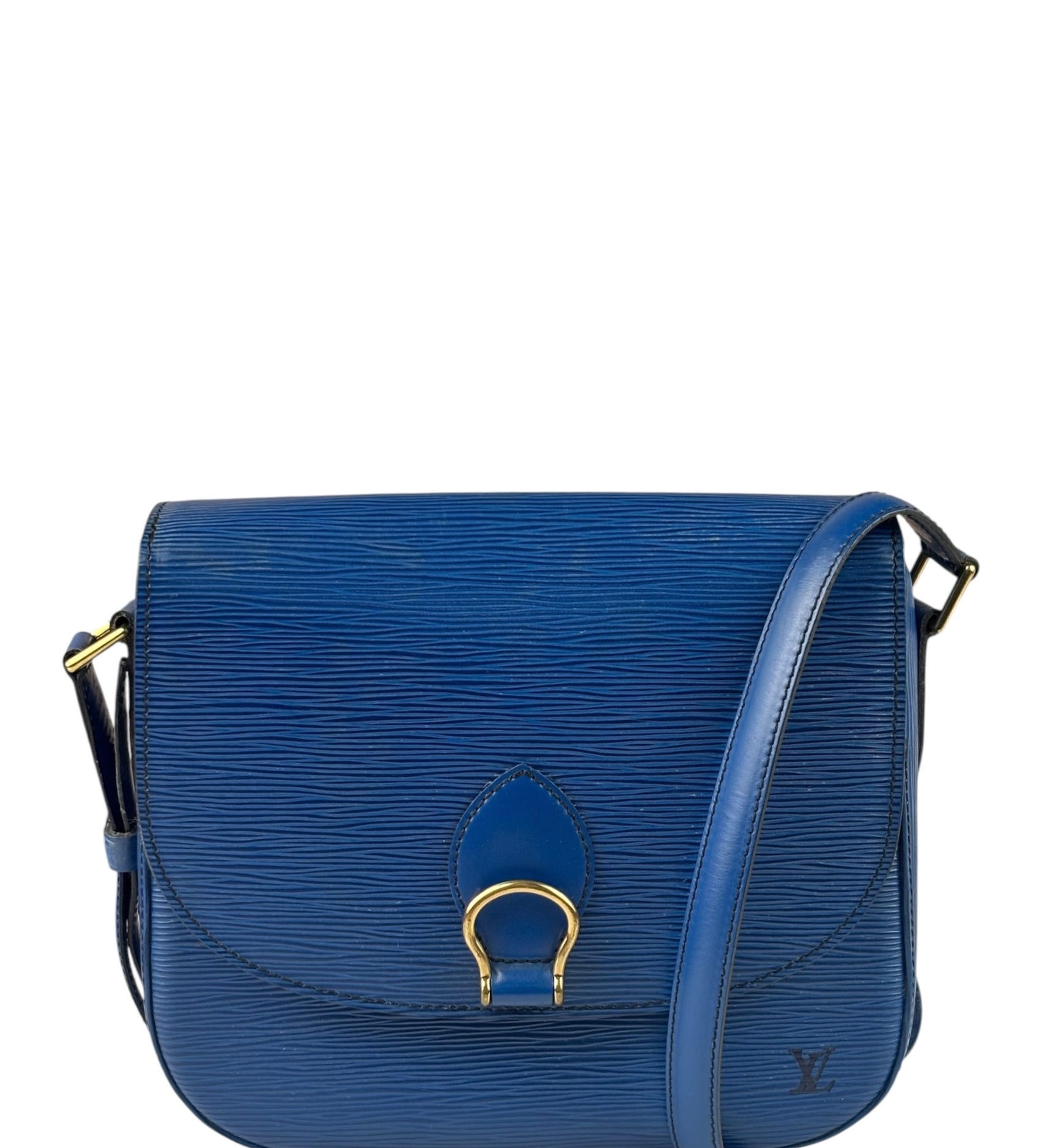 Louis Vuitton Vintage Blue Epi Saint Cloud GM Crossbody