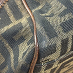 Fendi Vintage Leather Trim Zucca Etnico/Du Jour Tote Bga
