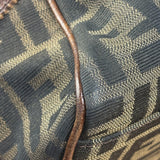 Fendi Vintage Leather Trim Zucca Etnico/Du Jour Tote Bga