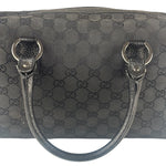 Gucci Black GG Canvas Monogram Hand Bag
