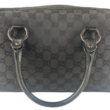 Gucci Black GG Canvas Monogram Hand Bag