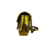 Gucci GG Marmont Gold Sequin Chain Shoulder Bag