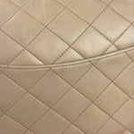 Chanel Beige Quilted CC Vintage Double Flap Bag 90s