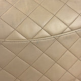 Chanel Beige Quilted CC Vintage Double Flap Bag 90s