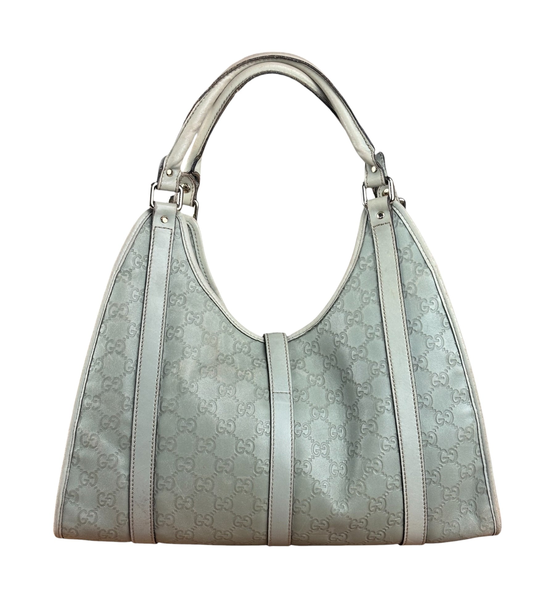 Gucci Green GG Monogram Guccissima Jackie Hobo Bag