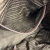 Prada Vintage Jacquard Logo Tote Brown