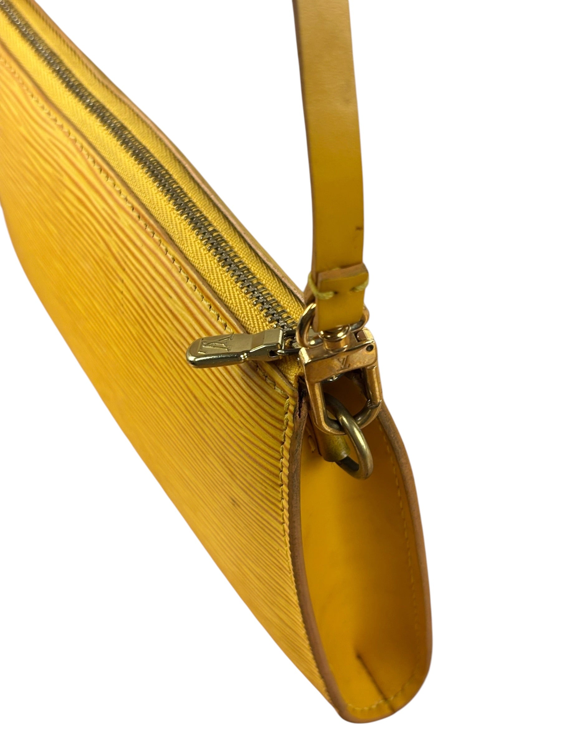 Louis Vuitton Yellow Epi Leather Pochette