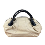 Fendi Off-White Grained Leather Spy Shoulder Bag