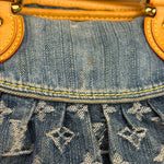 Louis Vuitton Denim/Leather Trim Monogram Neo Cabby Handbag