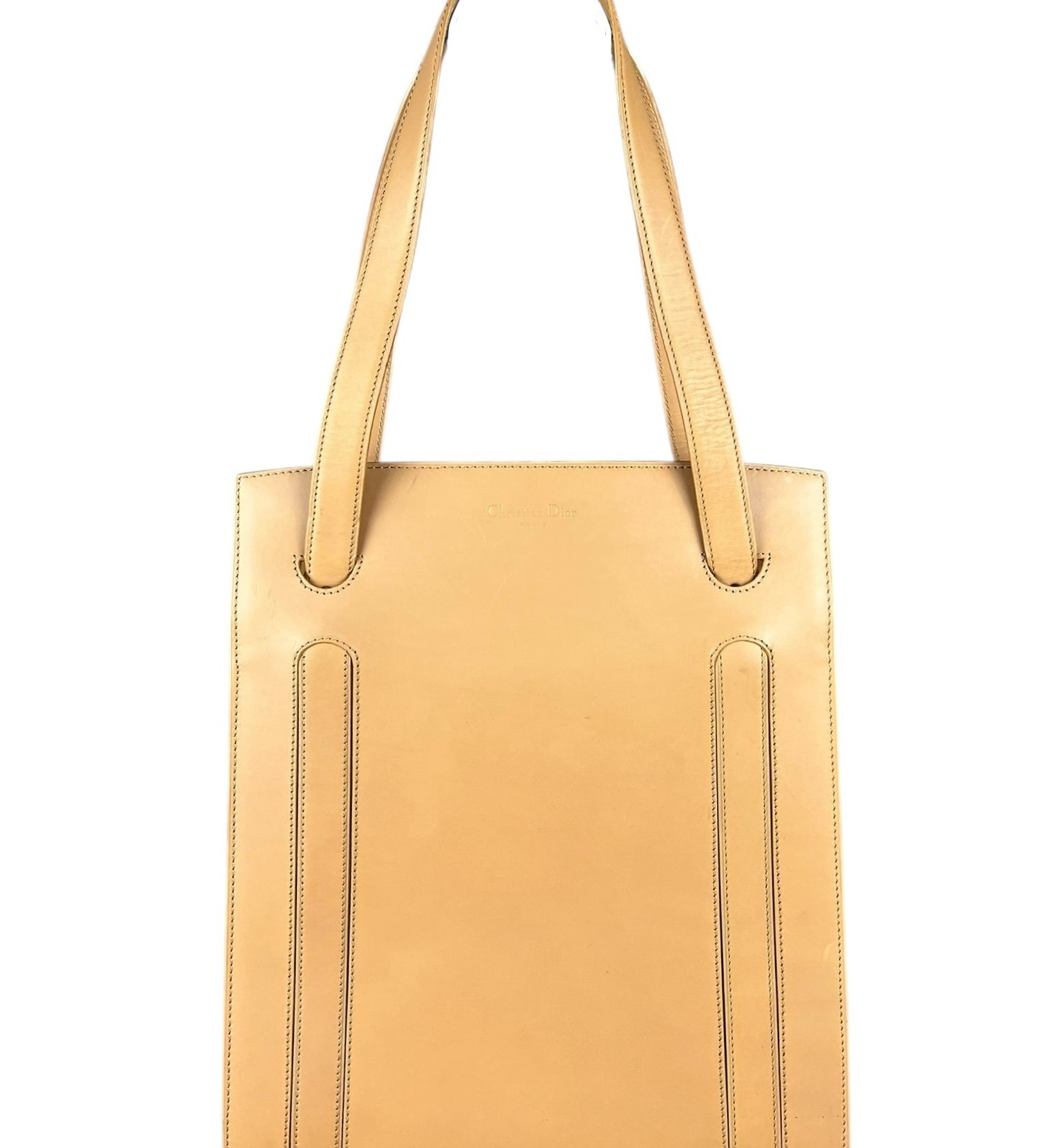 Dior Brown Leather Shoulder Tote