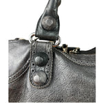 Balenciaga Dark Grey Covered Brogues City Bag