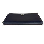 Chanel Navy Blue Long Zip Wallet