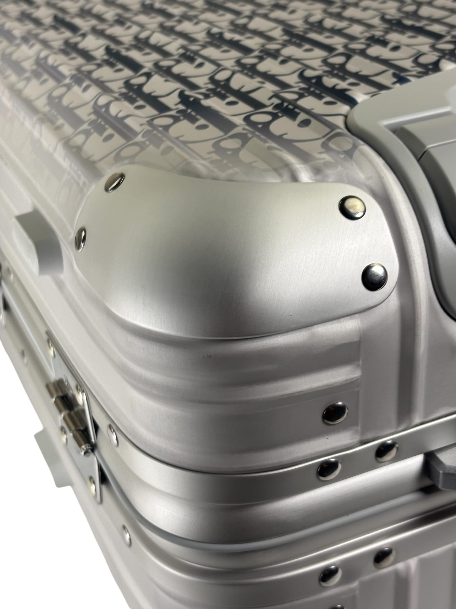 Christian Dior Blue/Silver Trotter Rimowa Suitcase