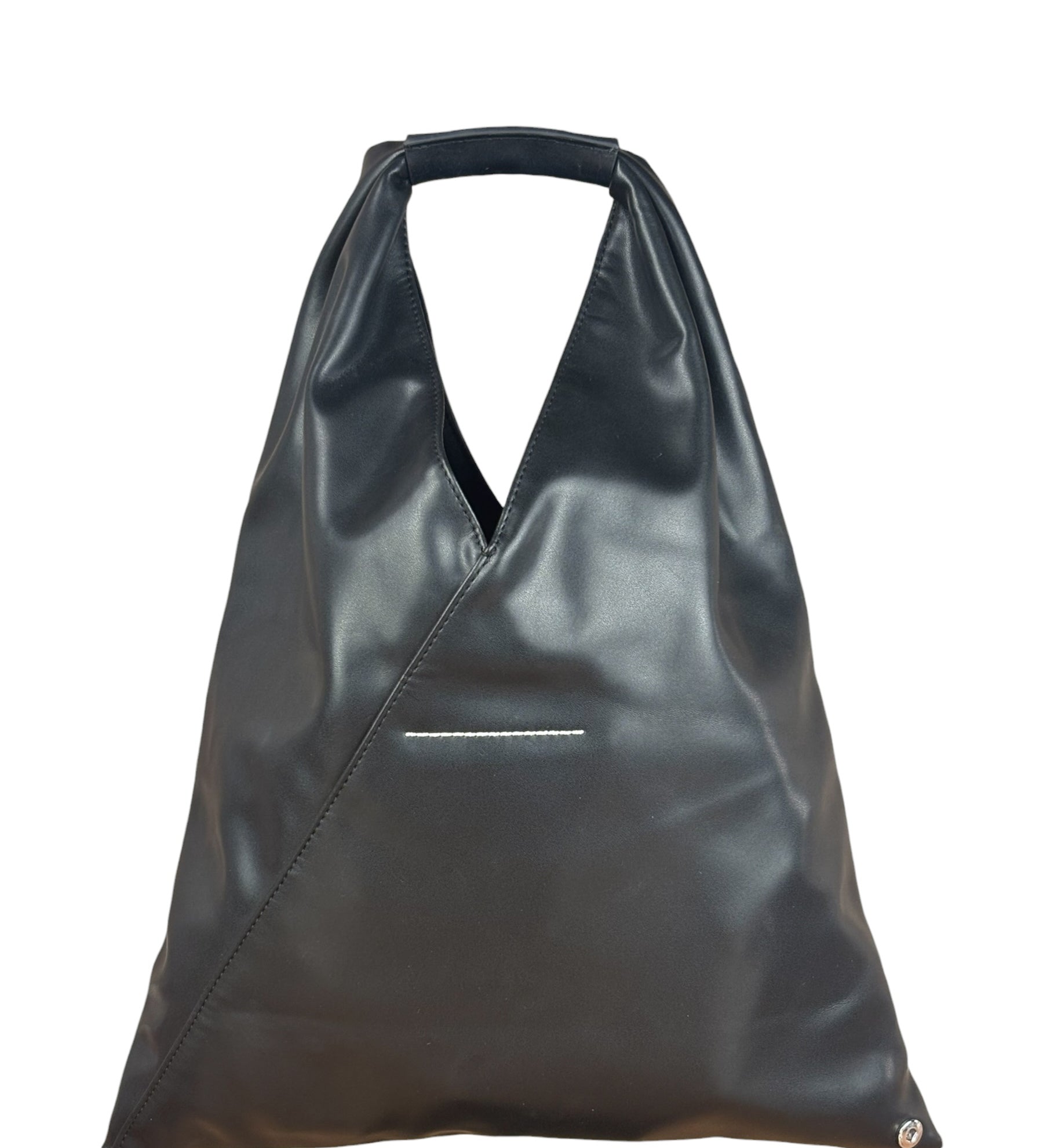 Maison Margiela Vintage Black Leather Japanese Tote Bag - MM6