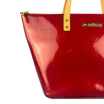 Louis Vuitton Red Monogram Vernis Bellevue Handbag PM
