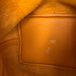 Hermes Orange Clemence Leather Picotin Lock 18 Handbag 2024