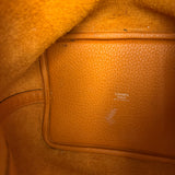 Hermes Orange Clemence Leather Picotin Lock 18 Handbag 2024