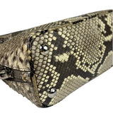 Prada Beige Python Mini Dome Two-Way Bag