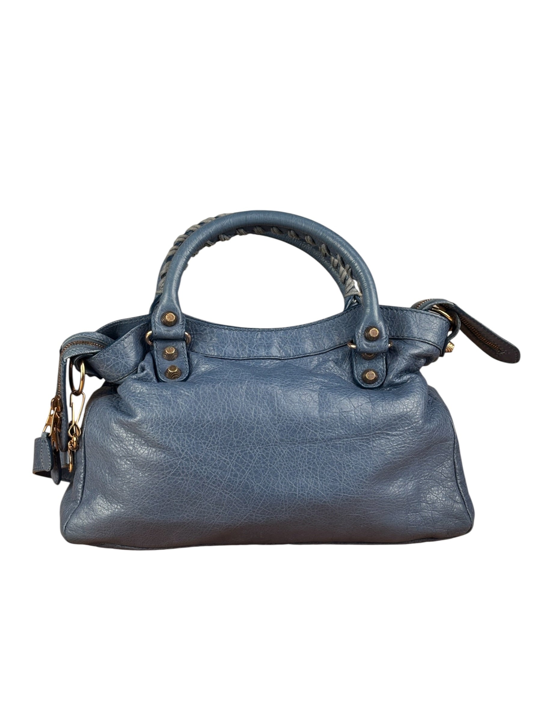 Balenciaga Light Blue Arena Leather Classic Le City