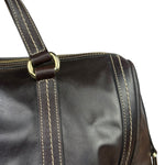 Gucci Vintage Dark Brown Leather Duchessa Boston Handbag