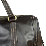 Gucci Vintage Dark Brown Leather Duchessa Boston Handbag
