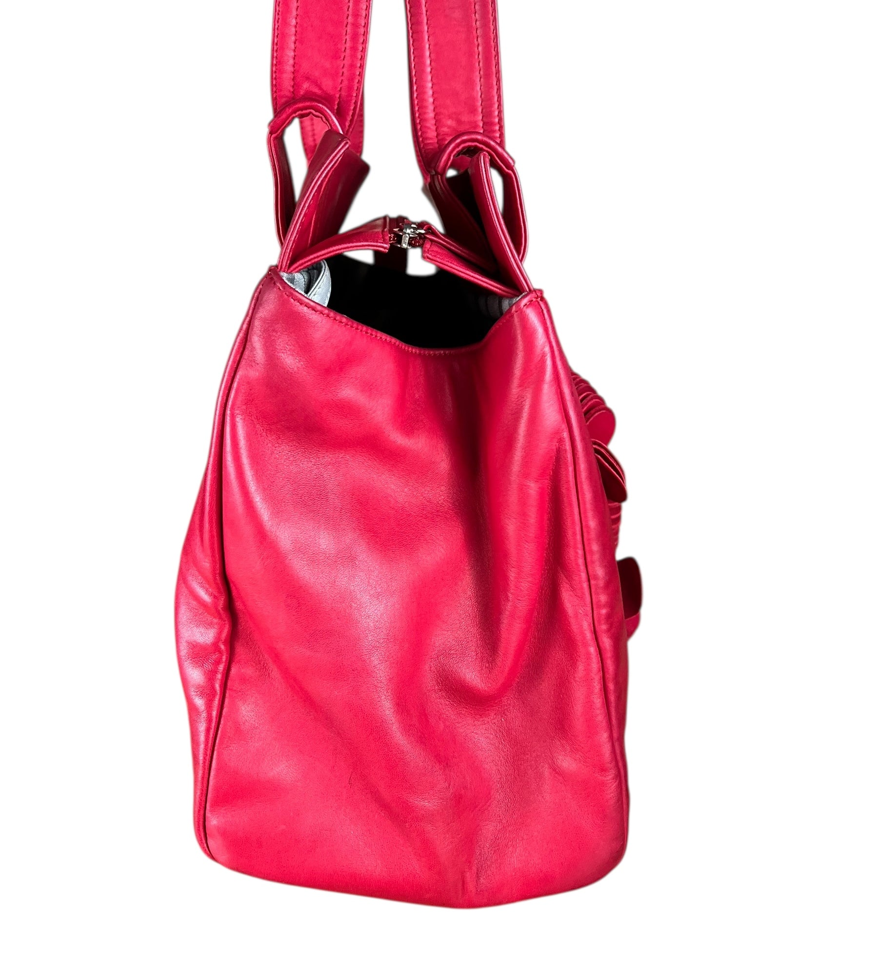 Chanel Lambskin CC Disc Bonbon Shoulder Tote