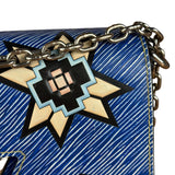 Louis Vuitton Blue Aztec Epi Leather Twist MM Bag