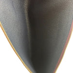 Hermes Navy/Burgundy Silk'In Classique Long Wallet