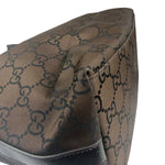Gucci GG Monogram Brown Nylon Hobo Bag