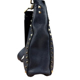 Valentino Navy RockStud Messenger Bag