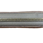 Gucci GG Embossed Metallic Lilac Leather Long Wallet