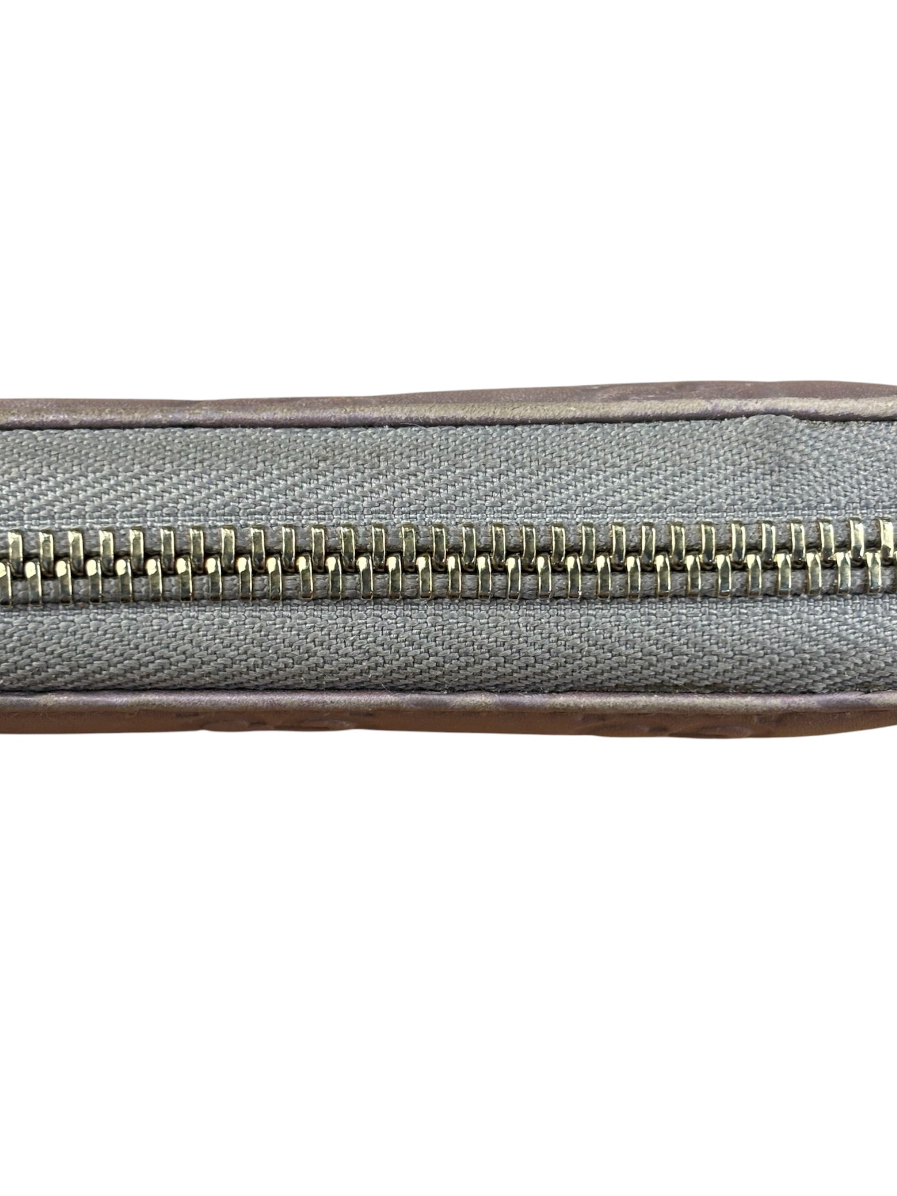 Gucci GG Embossed Metallic Lilac Leather Long Wallet