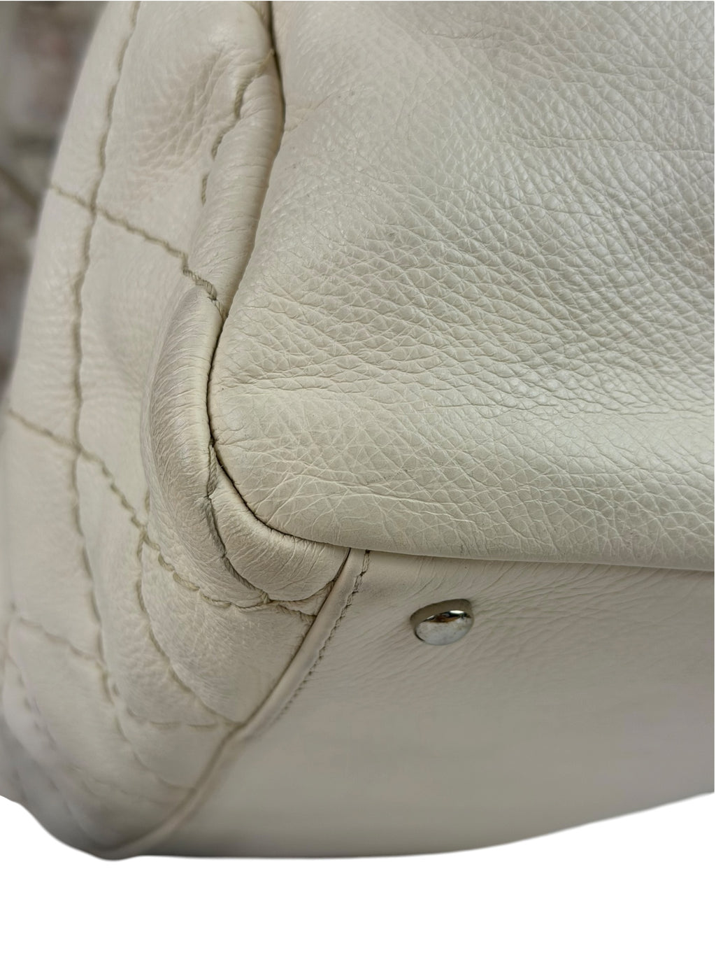 Chanel Beige Quilted Leather Tote 2009