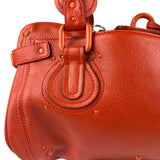 Chloé Vintage Red Leather Paddington Bag (Broken Lock