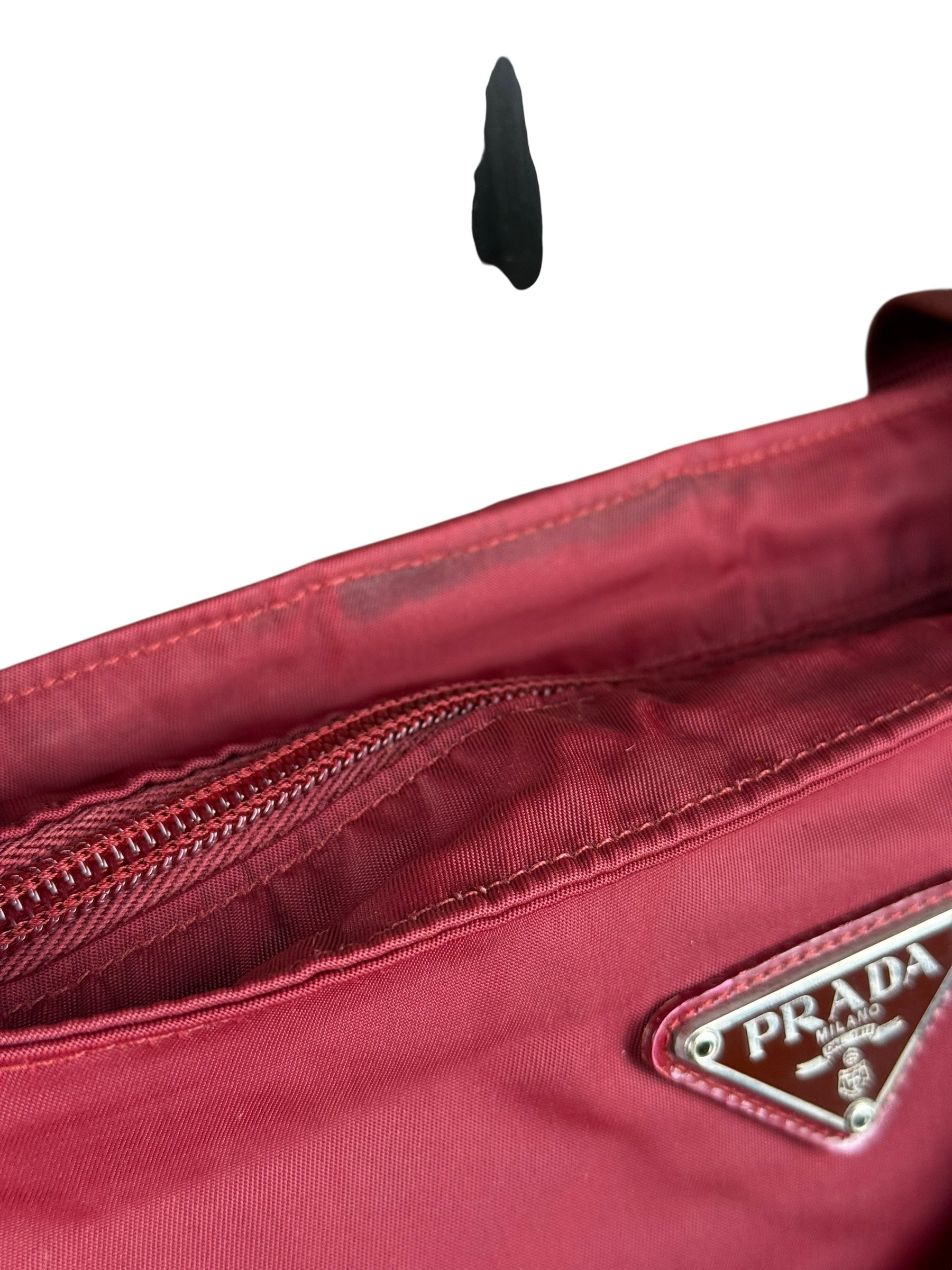 Prada Nylon Crossbody Bag Red