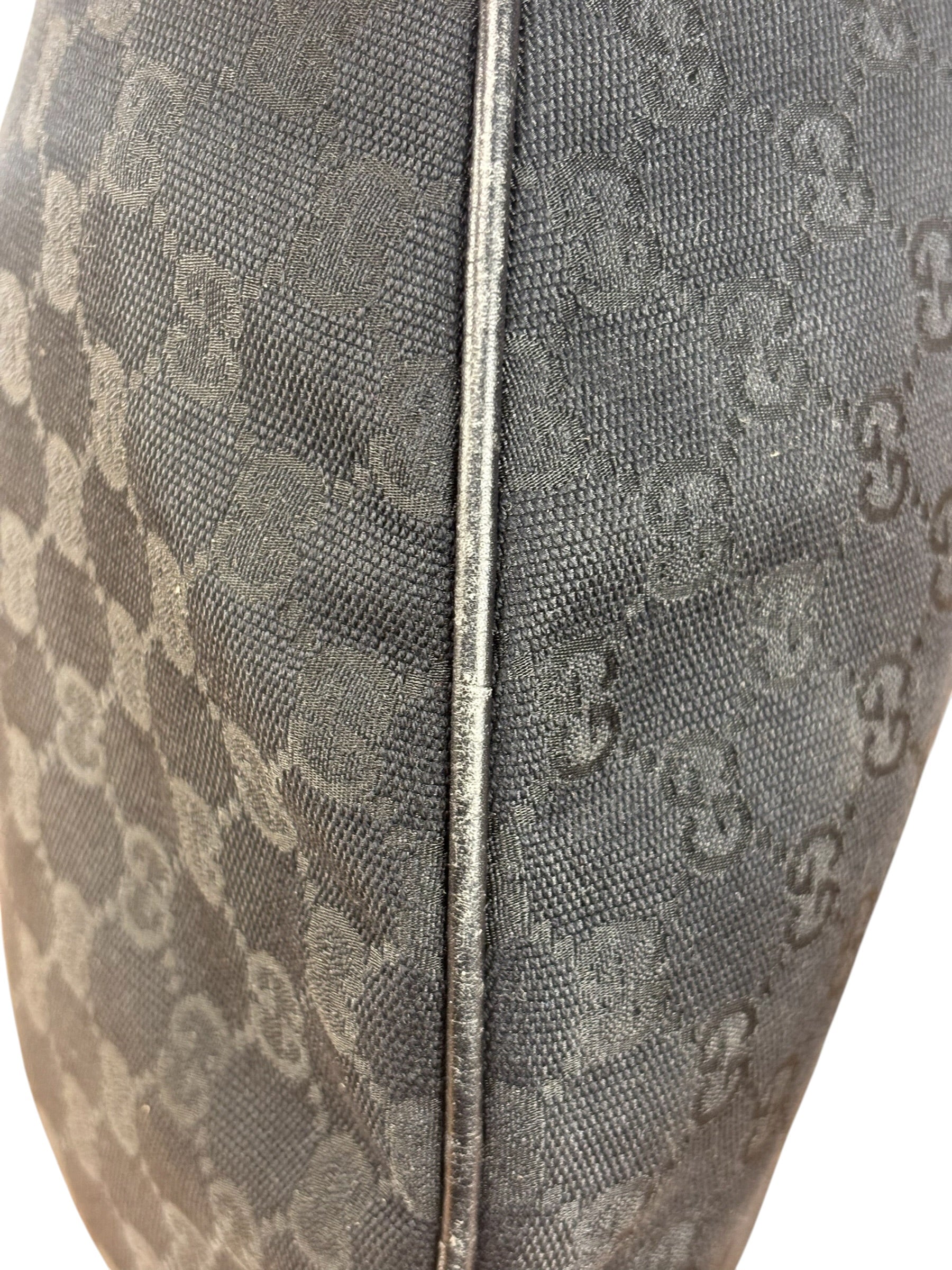 Gucci GG Black Hobo Horsebit Shoulder Bag
