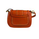 Gucci Orange Leather Snaffle Shoulder Bag