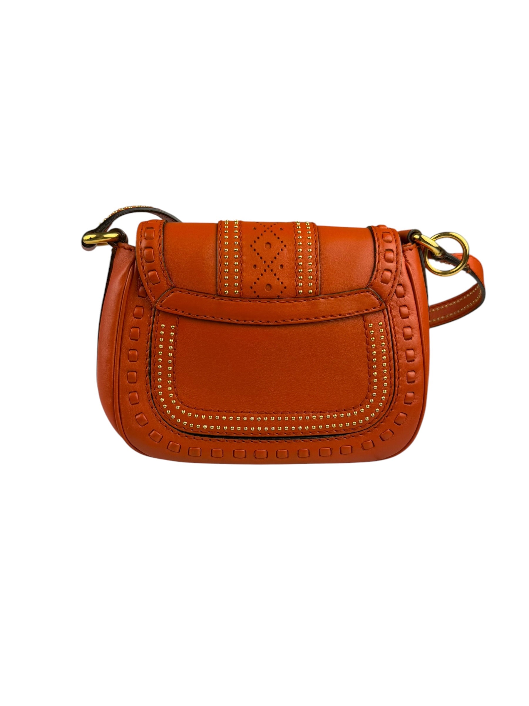 Gucci Orange Leather Snaffle Shoulder Bag