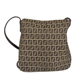 Fendi Canvas Monogram Zucchino Shoulder bag