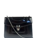 Bvlgari Black Patent Leather Small Serpenti Crossbody Bag