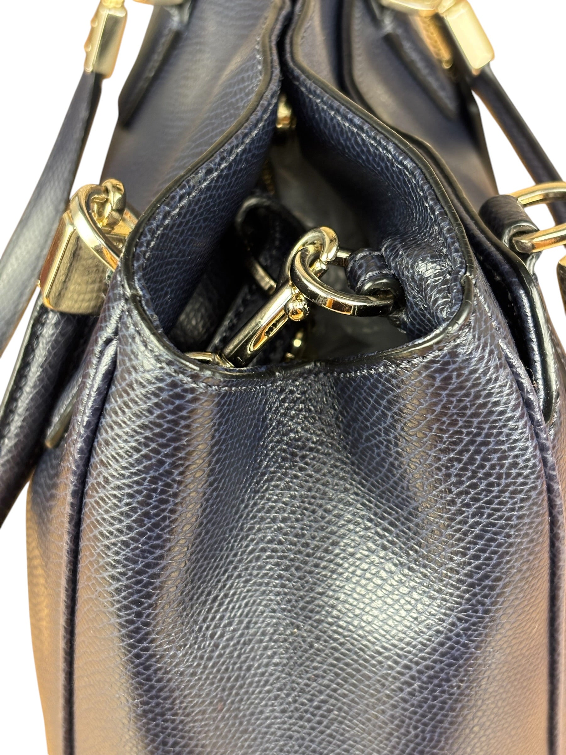 Coach Vintage Navy Leather 2Way Bag