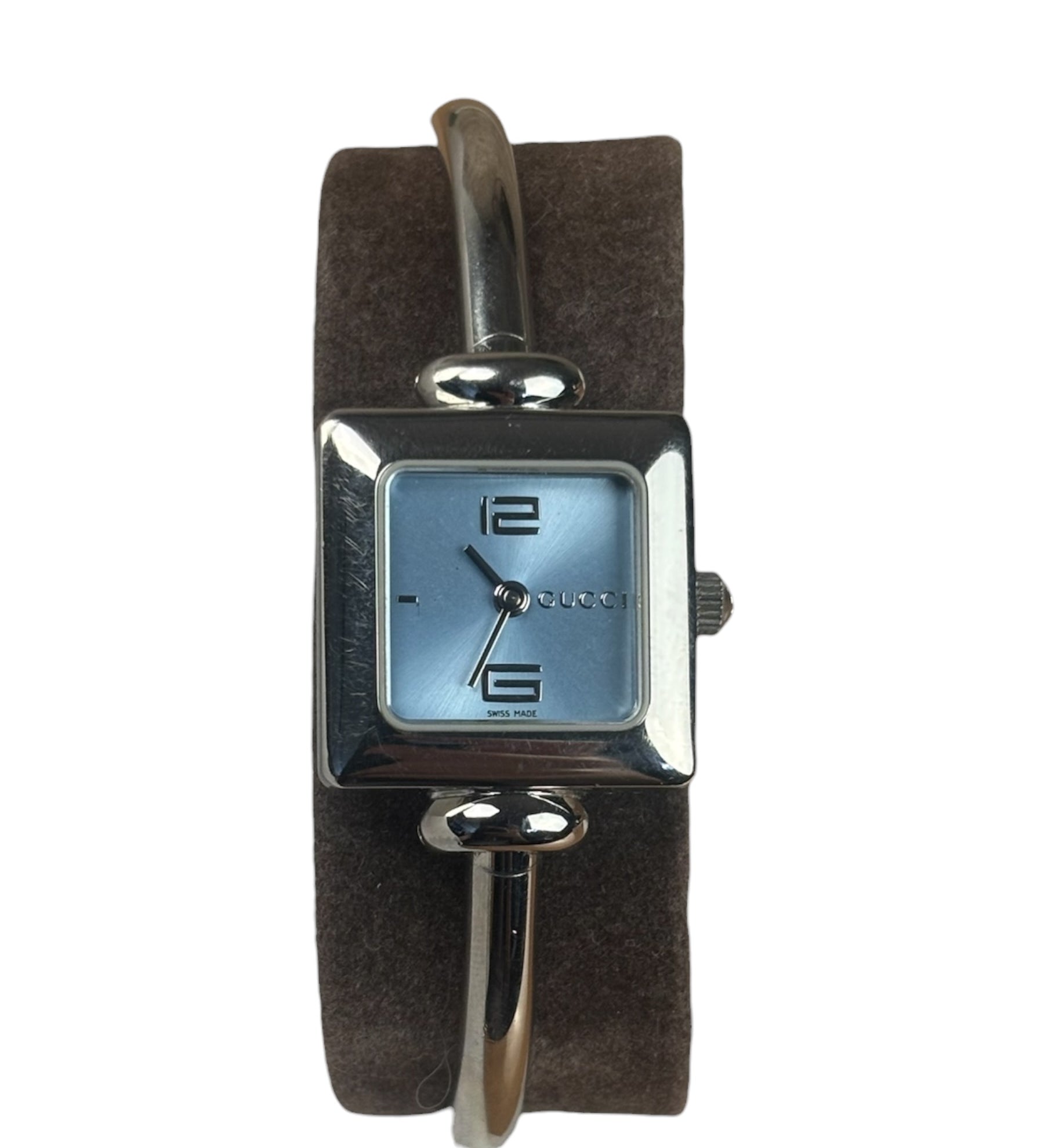Gucci 1900L Blue Square Dial