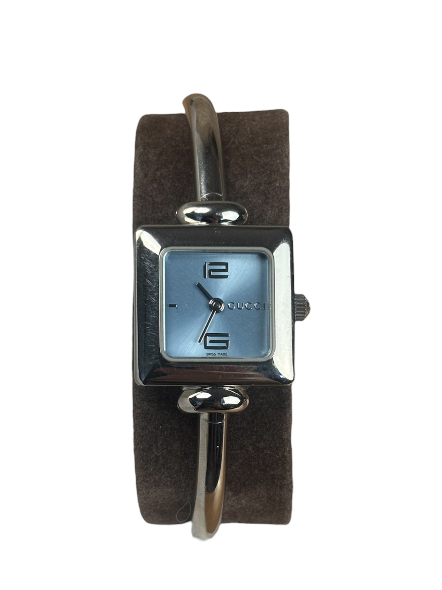 Gucci 1900L Blue Square Dial