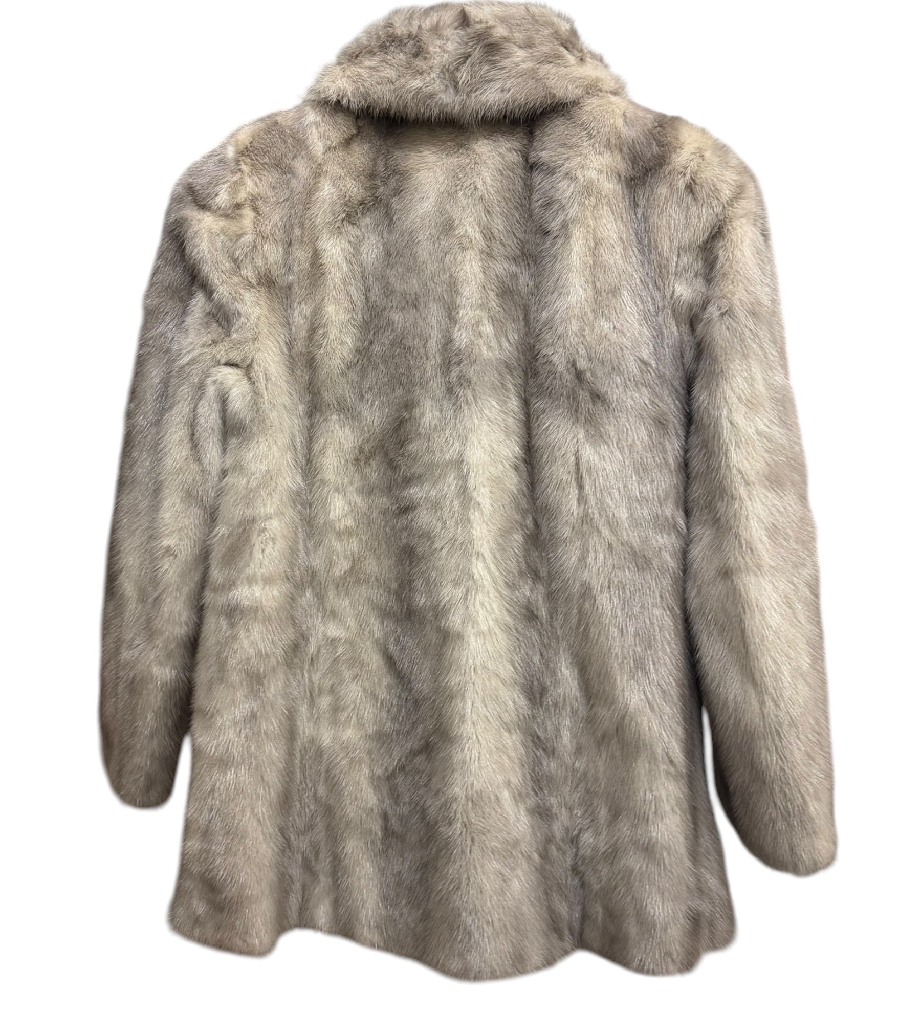 Vintage Rotiny Light Grey Mink Fur Coat