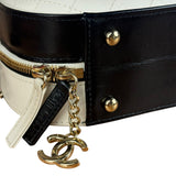 Chanel White/Black Quilted Leather 2Way Vanity Bag 2019