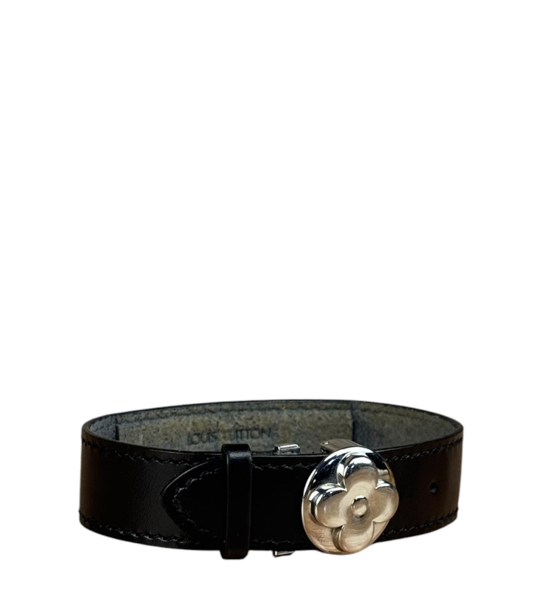 Louis Vuitton Black Leather Wish Bracelet
