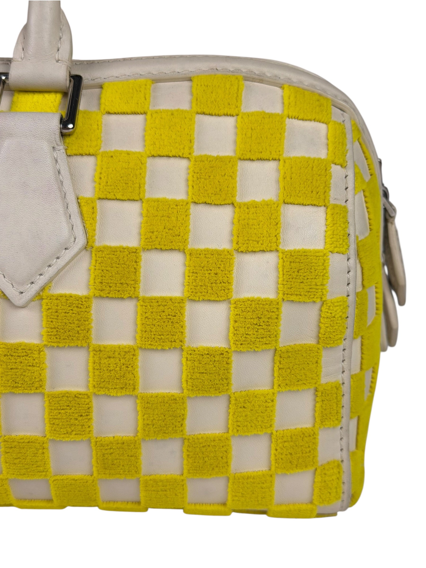 Louis Vuitton Cream/Yellow Damier Cubic Printemps Etè Speedy 2013