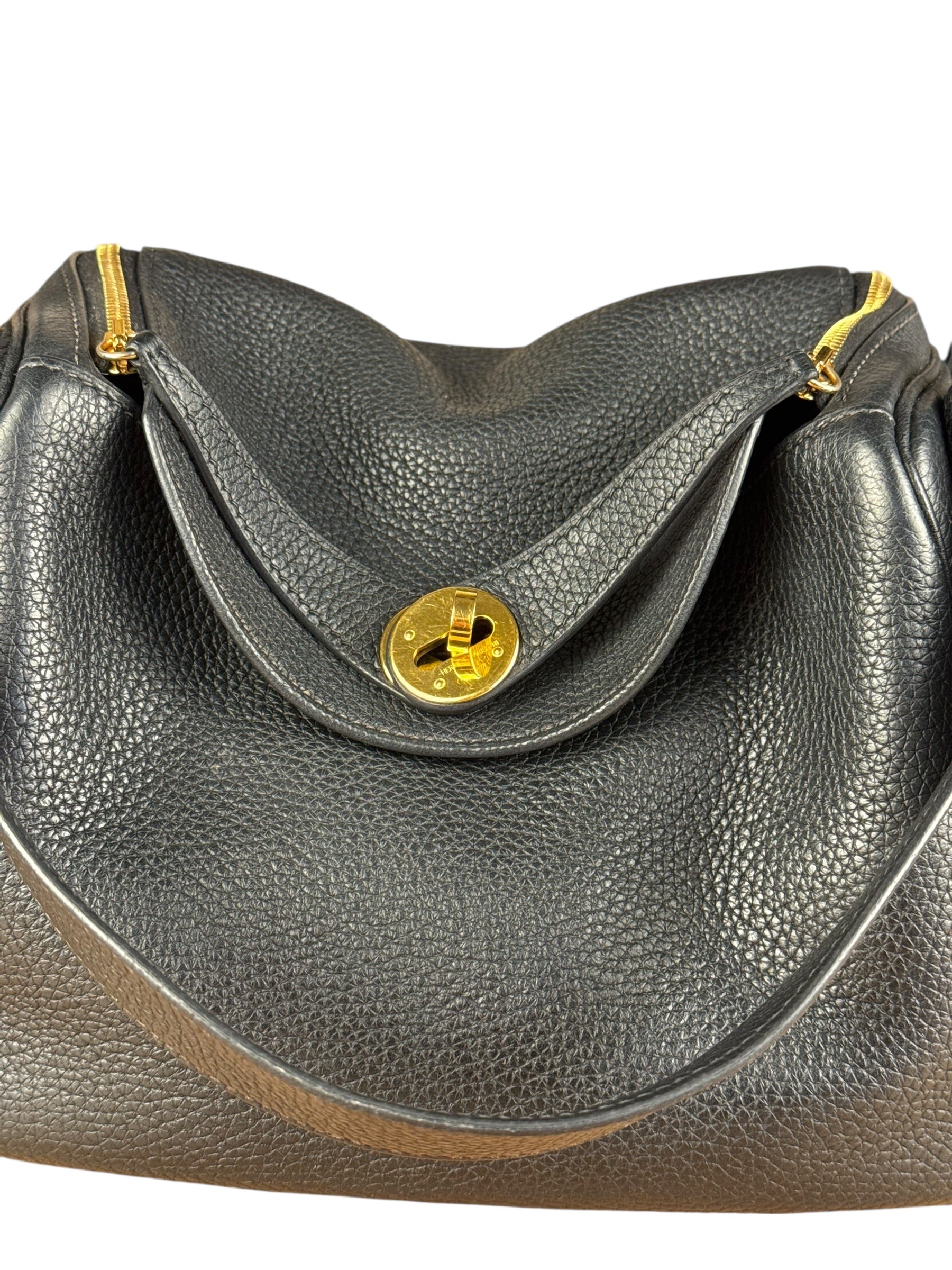 Hermes Black Clemence Lindy 26