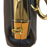 Fendi Black Leather Nano First Charm Shoulder Bag